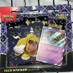 Pokemon Paldean Fates Tech Sticker Collection 3 Pack And Victini Battle Deck - Image 3