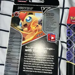 Pokemon Paldean Fates Tech Sticker Collection 3 Pack And Victini Battle Deck - Image 4