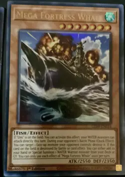 yugioh cards 1st edition Mega Fortress Whale - Image 1