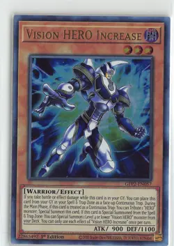 YuGiOh Ghosts From the Past: The 2nd Haunting Vision HERO Increase Ultra Rare - Image 1
