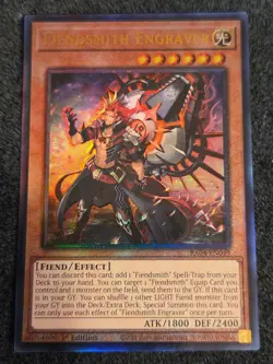 Yugioh! Fiendsmith Engraver - RA04-EN049 - Ultimate Rare - 1st Edition Near Mint - Image 1
