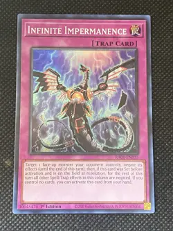 YuGiOh! - Infinite Impermanence RA01-EN075 Super Rare 1st Edition Near Mint - Image 1