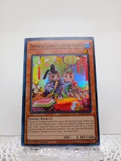 Yugioh! 3x Emperor Tanuki's Critter Count POTE-EN037 Super Rare - 1st Ed NM 3x - Image 1