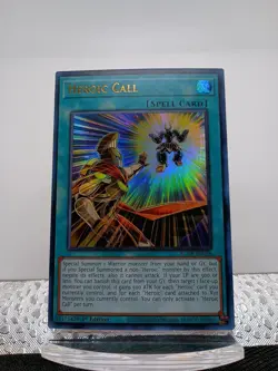 Yugioh! 3x Heroic Call - BLCR-EN026 - Ultra Rare - 1st Edition Near Mint 3x - Image 1