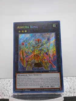 YuGiOh! 3xAshura King - POTE-EN048 - Secret Rare 1st Edition - NM - 3x - Image 1