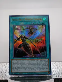 YuGiOh! 3x BLCR-EN030 Ninjitsu Art of Mosquito Marching Ultra Rare NM 1st Ed 3x - Image 1