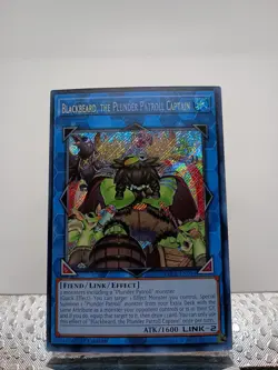 Yugioh 3x Blackbeard the Plunder Patroll Captain BLCREN094 Secret Rare 1st NM 3x - Image 1