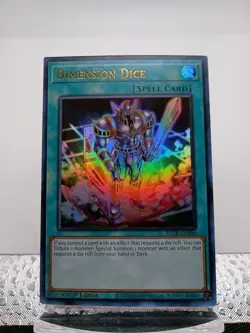 Yugioh 3x Dimension Dice 1st Edition BLCR-EN006 Ultra Rare (NM!) 3x - Image 1