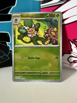 Pokemon TCG Simisage 005/086 Poke Ball- Black Bolt- Pack Fresh- NM/M. - Image 1