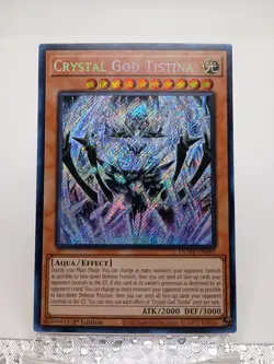 Yu-gi-oh! TCG 1x Crystal God Tistina DUNE-EN089 x1 SECRET YUGIOH! LIGHT AQUA NM - Image 1