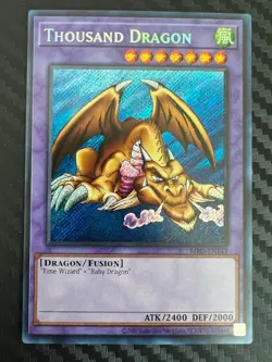 Yugioh Thousand Dragon MRD-EN143 Secret Rare Unlimited Edition NM - Image 1
