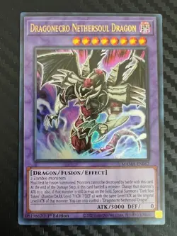Yugioh Dragonecro Nethersoul Dragon MAMA-EN062 Ultra Rare 1st Edition NM - Image 1