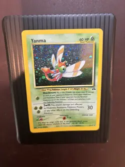 Yanma 17/75 Neo Discovery Pokemon Card Holo Rare SWIRL LP- - Image 2