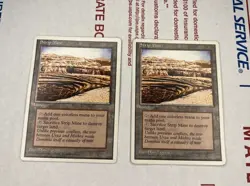 2 MTG Magic The Gathering Strip Mine 4th Edition Trading Card MP - Image 1