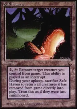 MTG magic cards 1x Safe Haven The Dark Moderate Play, English - Image 1