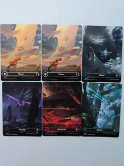 Lot Of (6) MTG Edge Of Eternities Borderless Land Cards Non Foil - Image 1