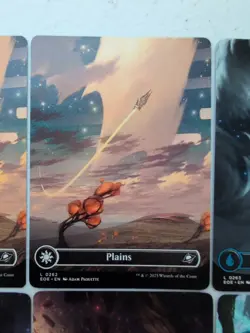 Lot Of (6) MTG Edge Of Eternities Borderless Land Cards Non Foil - Image 3
