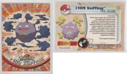 Koffing Italian Topps Pokemon TV Animation Edition Series 2 #109 2000 04qn - Image 3