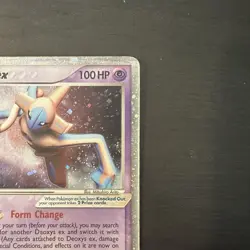 Pokemon TCG Deoxys EX Normal Forme Holo Rare Card 97/107 Vintage 2005 LP - Image 2