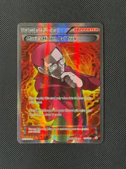 Maxie's Hidden Ball Trick 158/160 Full Art Pokemon Card Xy-Primal Clash Holo NM - Image 1