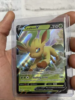 Leafeon V 013/159 Crown Zenith Full Art Holo Pokemon NM/MT Card Nintendo 2023 - Image 1