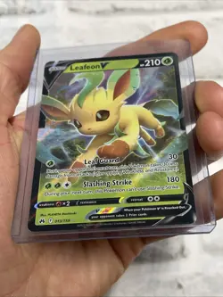 Leafeon V 013/159 Crown Zenith Full Art Holo Pokemon NM/MT Card Nintendo 2023 - Image 2