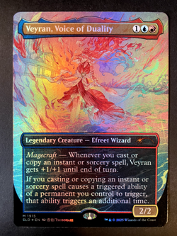 Veyran Voice of Duality FOIL BORDERLESS NM/M Secret Lair SLD Magic MTG Card - Image 1