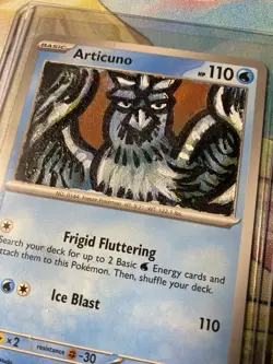 Pokemon Articuno Custom Painted Card From Journey Together - Image 2