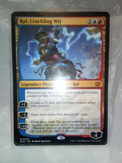 magic the gathering card Ral, Crackling Wit non-foil NM - Image 1