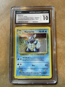WARTORTLE - 2023 POKEMON - CGC - TRADING CARD GAME CLASSIC #002 - GEM MINT 10 - Image 3