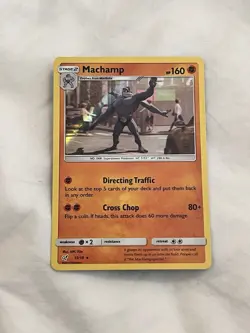 Machamp 13/18 Detective Pikachu Holo Rare Pokemon Card NM - Image 1