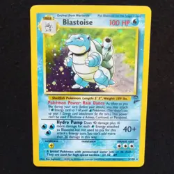 #2 Blastoise 2/130 Base Set 2 Holo Pokemon Card TCG - Image 1