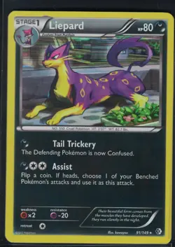 Pokemon Card - Boundaries Crossed 91/149 - LIEPARD (holo-foil) - NM/Mint - Image 1