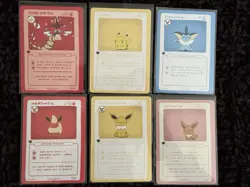 Pokederp 6 Card Lot Collection Pikachu , Gyarados And Eevee - Image 1