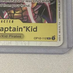 One Piece Card Game OP10-112 Eustass Captain Kid SR English Royal Blood - Image 3