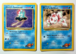 Pokemon Card Lot Misty's Tentacool Goldeen 30 32/132 Gym Heroes Rare x2 WotC TCG - Image 1