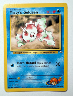 Pokemon Card Lot Misty's Tentacool Goldeen 30 32/132 Gym Heroes Rare x2 WotC TCG - Image 3