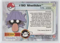 Shellder Italian Topps Pokemon TV Animation Edition Series 2 #90 2000 04qn - Image 2