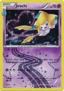 Moderately Played, English Pokemon Holo Jirachi - RC13/RC32 - Uncommon XY - Gene - Image 1