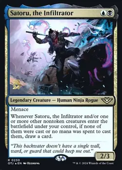 Satoru, the Infiltrator - Foil Prerelease Promo OTJ LP MTG - Image 1