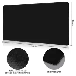 MTG Playmat for TCG Card Playing Game - 2Pcs Black Stitched Play Mat with Tub... - Image 8