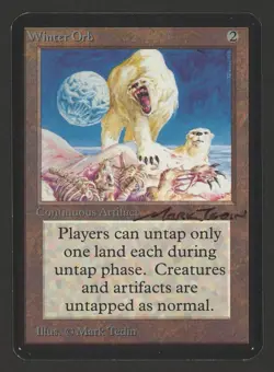 WINTER ORB Alpha Mark Tedin Signed Autograph LP Vintage MTG - Image 1