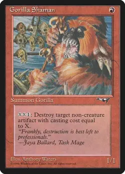 2x Gorilla Shaman (#72a) Alliances MP MTG - Image 1