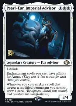 Pearl-Ear, Imperial Advisor - Foil Prerelease Promo MH3 LP MTG - Image 1