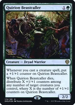 2x Quirion Beastcaller - Foil Prerelease Promo Dominaria United LP MTG - Image 1