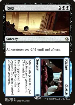 2x Rags // Riches - Foil Prerelease Promo Amonkhet LP MTG - Image 1