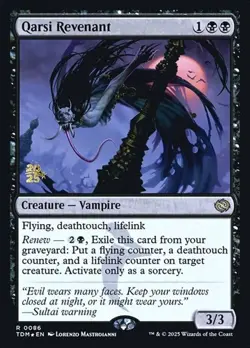 Qarsi Revenant - Foil Prerelease Promo TDM LP MTG - Image 1