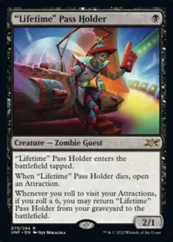 Lifetime Pass Holder - Near Mint MTG Unfinity - Image 1