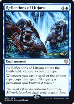 Reflections of Littjara - Foil Prerelease Promo Kaldheim LP MTG - Image 1