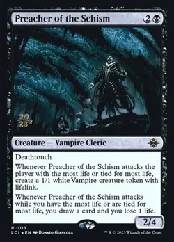 Preacher of the Schism - Foil Prerelease Promo LCI LP MTG - Image 1